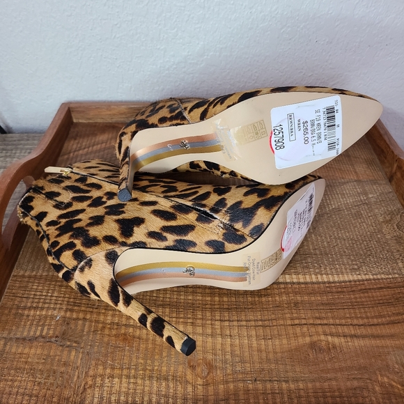 NWT Sam Edelman Leopard Print Heels - Picture 5 of 8